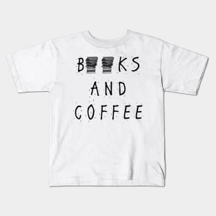 Books and Coffee Kids T-Shirt